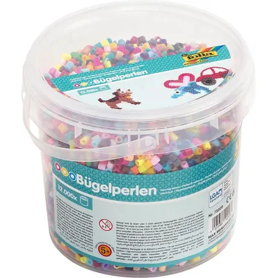Immagine prodotto di 73229 Restposten: folia Bügelperlen, farbig sortiert, 12.000 Stk
