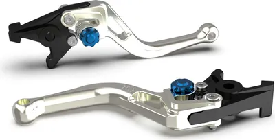 Produktbild von Bremshebel LSL BOW R54R mit ABE kurz für MV Agusta F3 800 ccm Bj. 2014 - 2016, Farbe Hebel:silber, Farbe Versteller:blau
