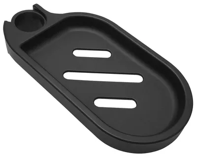 Produktbild von Aqualine Seifenschale für Duschstange 25mm, ABS / Schwarz matt