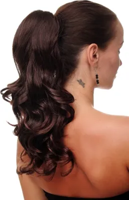 Produktbild von WIG ME UP Haarteil gewellt Gummizug Braun-Mix JL-3024-4T33