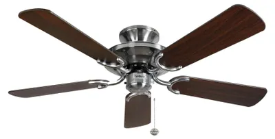 Image de Ventilateur de plafond Mayfair Acier inox / Chêne 107 cm avec chainette