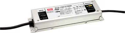 Produktbild von MEANWELL ELG-150-C1050DA-3Y, AC-DC LED-Installationsnetzteil, Metallgehäuse, IP67 150W 72-143V 1050mA CC DALI +PE
