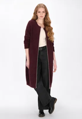 Image de Pull pour femme SAPORTA - couleur bordeaux, taille XS/S