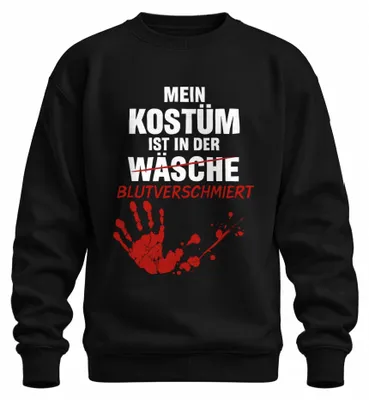 Zdjęcie produktu dla Bluza uni My Costume Bloodstained Halloween Horror Zombie Handprint, czarny, L