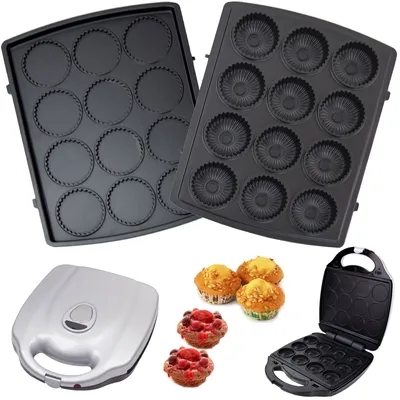 Produktbild von Syntrox Muffinplatten Cupcakeplatten für XXL Chef Maker ZN-2000W