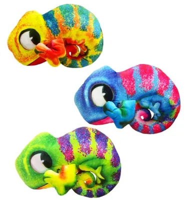 Produktbild von Chamäleon Kuscheltier 16 cm Plüschfigur weiches Stofftier