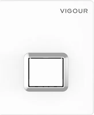 Produktbild von VIGOUR Urinal-Abdeckplatte TEES für Unterputz-Urinalspülung weiß. chrom