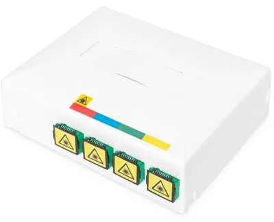 Produktbild von DIGITUS FTTX Gehäuse mit 4 x SC SX Kupplung