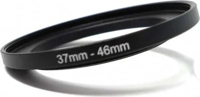 Produktbild von SYSTEM-S Objektiv Adapter 37 mm Gewinde zu 46 mm Step Up Ring in Schwarz für Filter