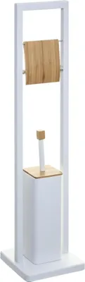 Produktbild von Toilettenbürste und Toilettenpapierhalter - Weiß