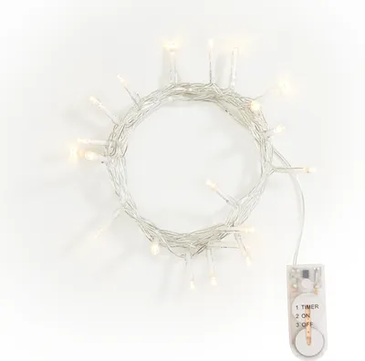 Produktbild von VBS Mini-LED-Lichterkette, mit Timer, mit Knopfzellen 20 LEDs