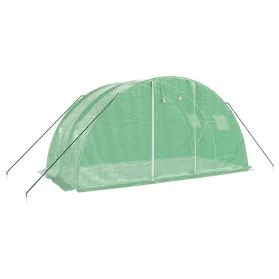 Produktbild von Gewächshaus mit Stahlrahmen Grün 8 m² 4x2x2 m