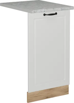 Obrázok produktu pre Predný panel umývačky riadu Vicco R-Line Biely vidiecky dom 45 cm s pracovnou doskou, Model 55147