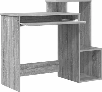 Obrázek produktu pro vidaXL Desk Grey Sonoma 106 x 41 x 88,5 cm Materiál na bázi dřeva