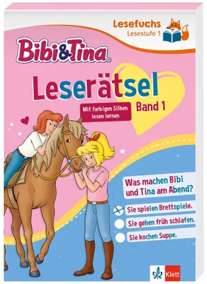 Produktbild von Lesefuchs Bibi & Tina: Leserätsel Lesestufe 1, Band 1