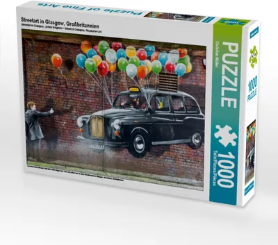 Produktbild von CALVENDO Puzzle Streetart in Glasgow, Großbritannien | 1000 Teile Lege-Größe 64x48cm Foto-Puzzle für glückliche Stunden
