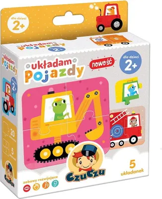 Zdjęcie produktu dla Puzzle Układanka Pojazdy 2+ dla dzieci CzuCzu