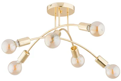 Zdjęcie produktu dla Lampa sufitowa LANTI złota 6xE27x15W metal wym:26x55x55cm IP20 Alfa