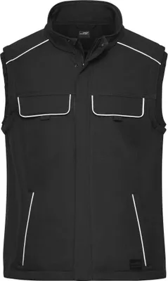Produktbild von Workwear Softshell Vest - SOLID - black, Gr. 3XL