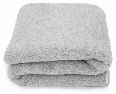 Image de Couverture Unyqoos® en Laine 220 x 200 cm – 100% Laine australienne pure, double épaisseur, 450 g/m², e Woolmark®, douce, chaude, hypoallergénique, lavable