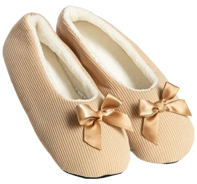 Imagen del producto de Zapatillas de mujer, color naranja – tipo ballet, talla 40-41 – suela suave – suela antideslizante – zapatillas cómodas