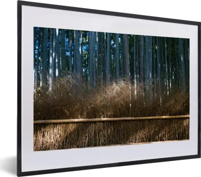 Produktbild von MuchoWow® MuchoWow® Gerahmtes Poster Arashiyama-Bambusbäume in einem Wald Japan 40x30 cm - Poster mit zchwarzem Bilderrahmen - Bilderrahmen - Poster im Rahmen