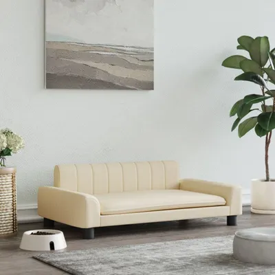 Obrázek produktu pro The Living Store Pelíšek pro psy Cream 90x53x30 cm Látka