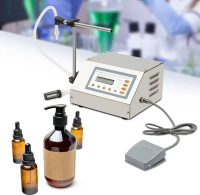 Obrázek produktu pro Automatický stroj na plnění tekutin, rozsah plnění 5 ml - 2000 ml, vysoká přesnost ± 2 %, pohodlné ruční a automatické ovládání