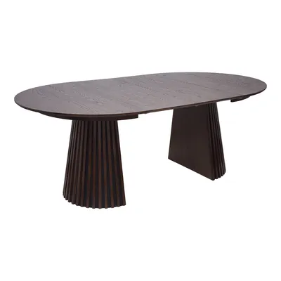 Zdjęcie produktu dla Osaka stół do jadalni zawiera 2 dodatkowe blaty ø120x120-160-200cm smoked dąb fornir.