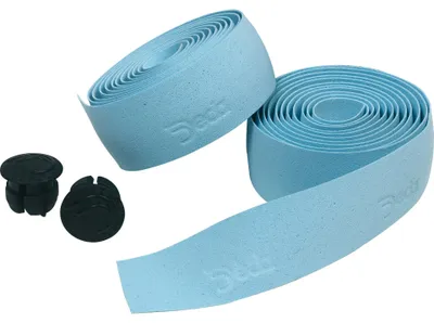 Image de Bande de guidon Deda bleu ciel avec bouchon