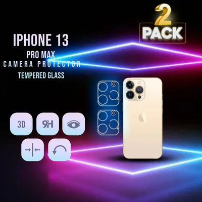 Produktbild von 2-Pack iPhone 13 Pro Max Displayschutzfolie - Gehärtetes Glas 9H - Super Qualität 3D
