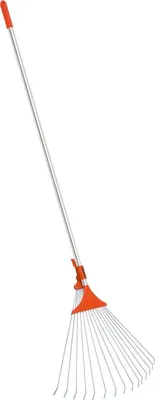 Produktbild von Stocker Fächerbesen 1,7m Aluminiumstahl Garten Rechen Reinigung