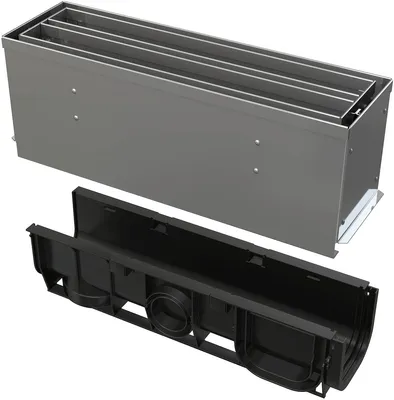 Produktbild von Alcadrain AVZ101S-R324R Revisionsteil für Schlitzrinne, symmetrisch, 160 mm, Edelstahl