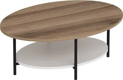 Image de Subiaco - Table basse, 90x60x36h cm Chêne brun, avec pieds