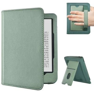 Image de Housse de protection en cuir synthétique de qualité supérieure avec fonction de veille pour Kobo Clara BW