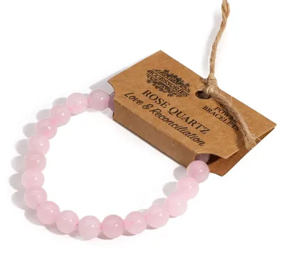 Produktbild von Armband der Kraft aus natürlichen Steinen – Rosenquarz