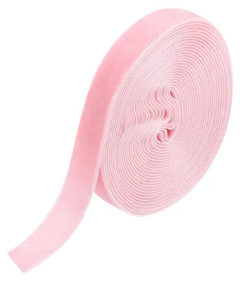 Samtband 1,2 cm x 12,4 m, rosa, für Geschenke & Basteln
