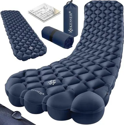 Produktbild von Aufblasbare Campingmatte, ultraleicht mit Tragetasche – ideal für Outdoor-Aktivitäten, Tragfähigkeit: 200 kg
