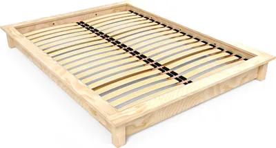 Produktbild von Solido Futonbett 160x200 aus Massivholz - Naturlack