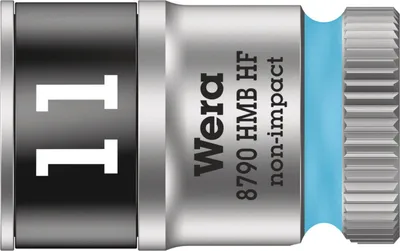 Produktbild von Wera 8790 HMB HF Zyklop-Steckschlüsseleinsatz mit 3/8"-Antrieb mit Haltefunktion Cyan