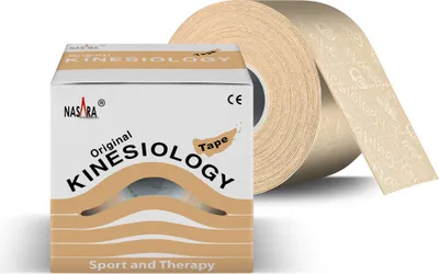 Produktbild von NASARA - Kinesiologie Tape - 5 m x 50 mm - Beige