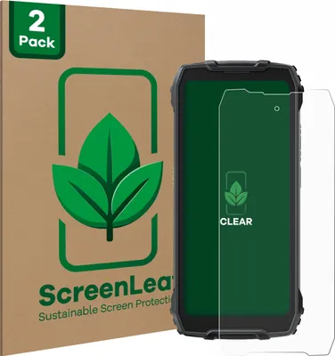 Produktbild von 2x ScreenLeaf Schutzfolie für Blackview BV7300 nachhaltiger Displayschutz Display Schutz Folie Klar Transparent