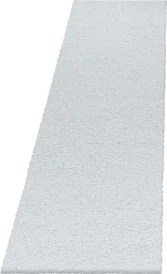 Imagen del producto de Alfombra rectangular para sala de estar, color blanco, 80x250 cm, de un solo color