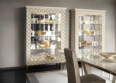 Obrázek produktu pro VITRINE skříňka skleněná skříňka designový nábytek barokní rokoko secesní klasika