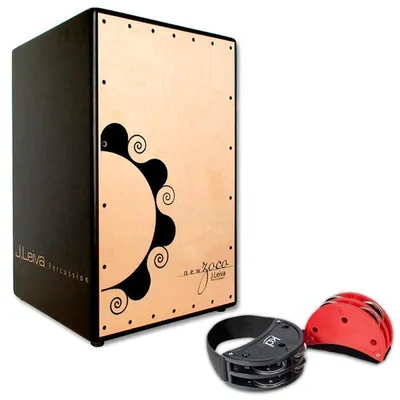 Immagine prodotto di Cajon J.Leiva Zoco 2.0 con set di tamburello a pedale
