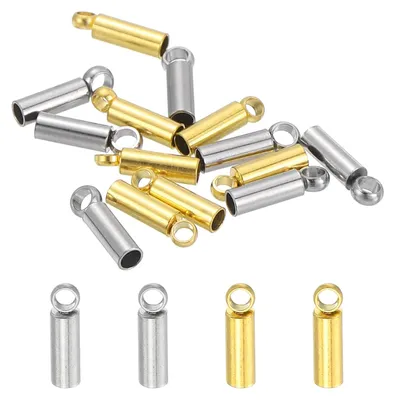 Edelstahl-Koorduiteinden 1,5 mm, 20 Stück, Gold/Silber