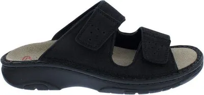 Produktbild von Berkemann Pantolette Tobias mit Fußbett zum Wechseln 5801-910, Schwarz, Nubukleder, Weite G-J 46