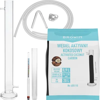 Produktbild von Filtrationssäule SET komplett Zubehör Alkoholmeter Silikonschlauch Kokoskohle