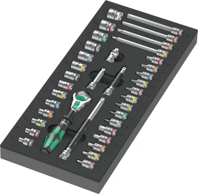 Obrázek produktu pro Wera 9720 Schaumstoffeinlage 8000 A Zyklop Knarre 1/4" Set 1