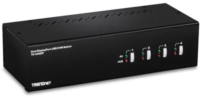 Obrázok produktu pre TRENDnet TK 440DP - KVM/Audio/USB prepínač - 4 x KVM/Audio/USB